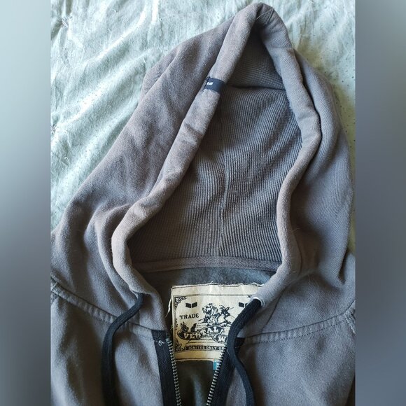 Vestal Vintage Distressed Hoodie (Gray, M) Y2K - Picture 4 of 15